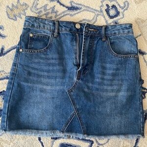 Missguided jeans skirt, size 0, perfect condition, worn twice.